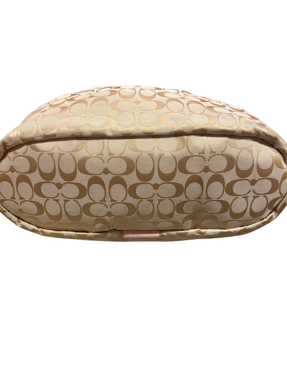 Coach Signature Canvas Shoulder Bag in Beige and Pink - Picture 4 of 7